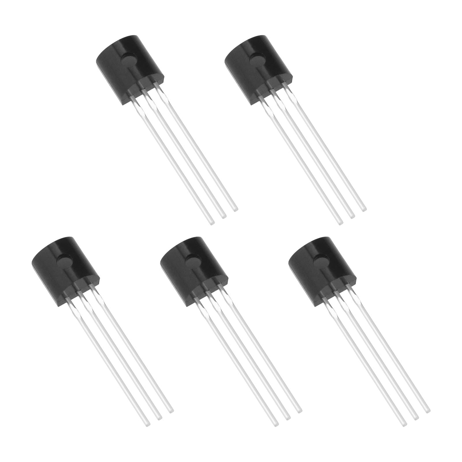 ECSiNG 5 Stück TMP36 Temperatursensoren 3 Pin TO-92 TMP36GZ Hochpräziser Celsius-Temperatursensor 2,7 V Bis 5,5 V Niederspannungs-Betriebssensoren von ECSiNG