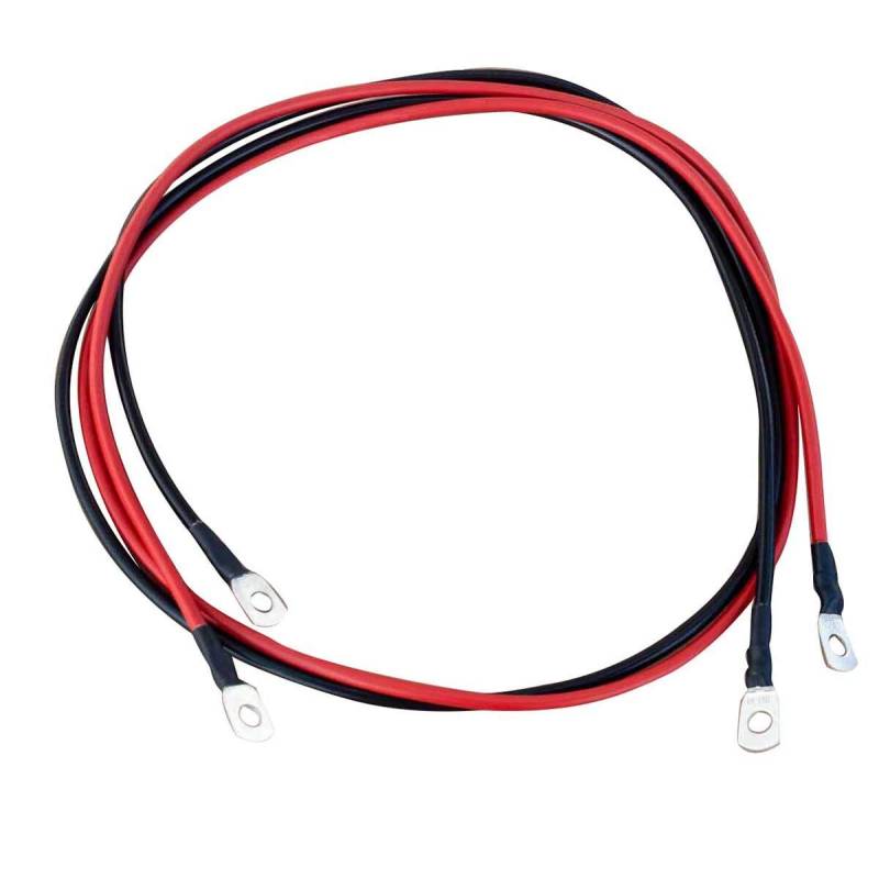 ECTIVE Batteriekabel - M8/M8, 1,5m, rot/schwarz, Kupfer, 10 mm² - Massekabel, Batterieladekabel, Stromkabel mit Ringösen für 12V Motorrad Batterie, Versorgungsbatterie, Traktionsbatterie von ECTIVE