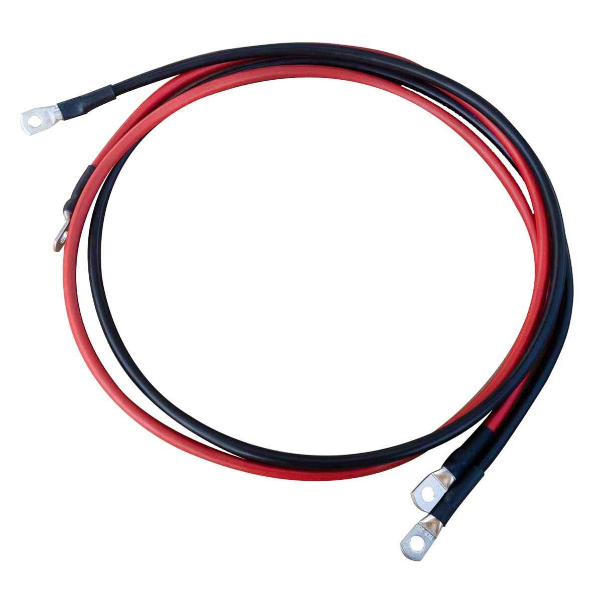 ECTIVE Batteriekabel - M8/M8, 1,5m, rot/schwarz, Kupfer, 25 mm² - Massekabel, Batterieladekabel, Stromkabel mit Ringösen für 12V Motorrad Batterie, Versorgungsbatterie, Traktionsbatterie von ECTIVE