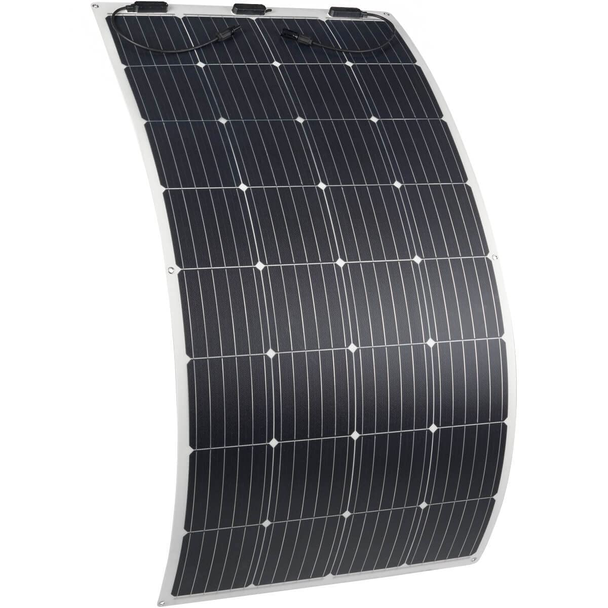 ECTIVE Monokristallin MSP Solarpanel - flexibel, 180W, flexible Solarzellen - Monokristallines Photovoltaic PV Solarmodul, Sonnenkollektor für 12V/24V Batterien, Wohnwagen, Camping, Wohnmobil, Boot von ECTIVE