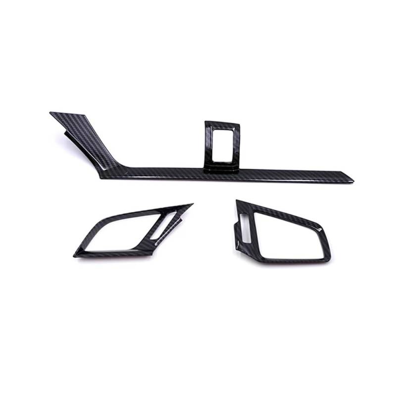 Auto Innenraum Formen Zierleiste 3Pcs LHD Auto Dashboard Air Vent Abdeckung Trim Für Für Civic 10th 2016 2017 2018 2019 2020 2021 Carbon Look von ECVHIPKLG