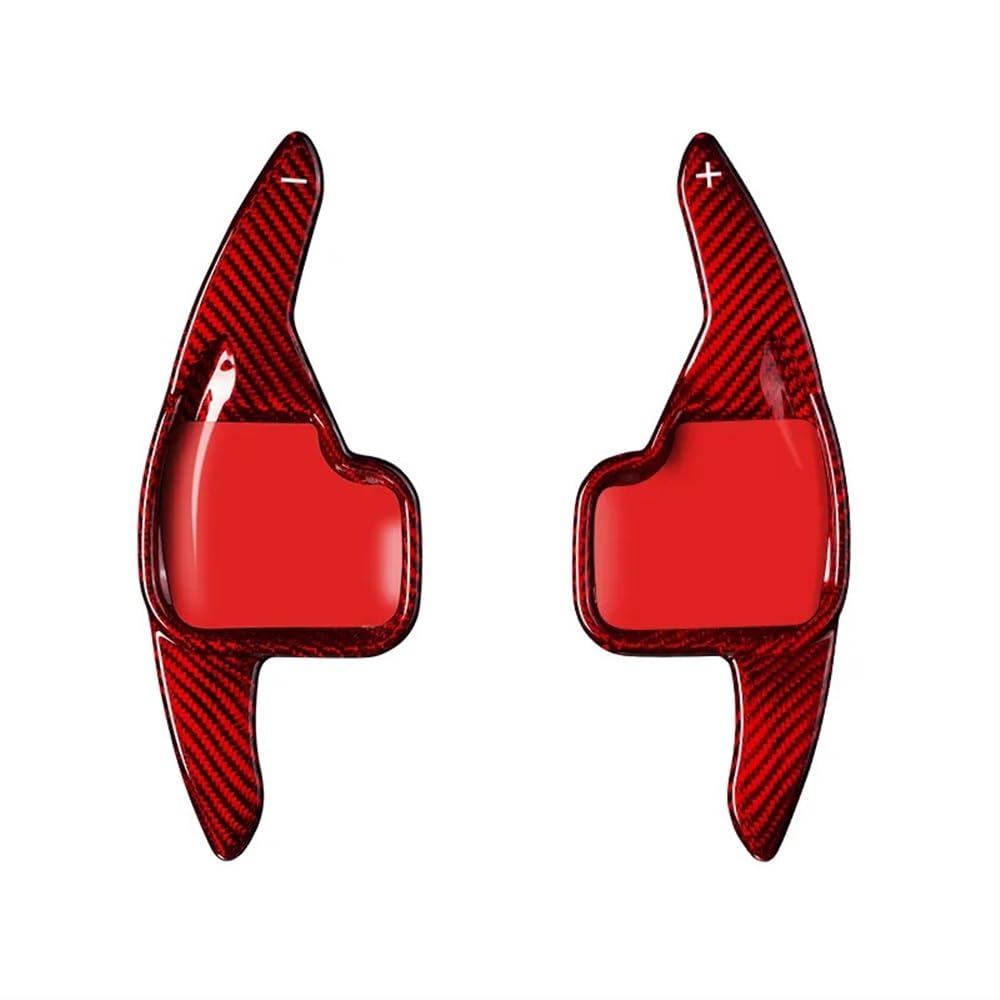 ECVHIPKLG Auto Lenkrad Schaltwippen Carbon Fiber Lenkrad Paddle Shift Für B&MW F30 F31 F32 F10 F11 F20 F22 F15 F16 X1 X3 X4 X5 X6 Auto Zubehör(Red) von ECVHIPKLG