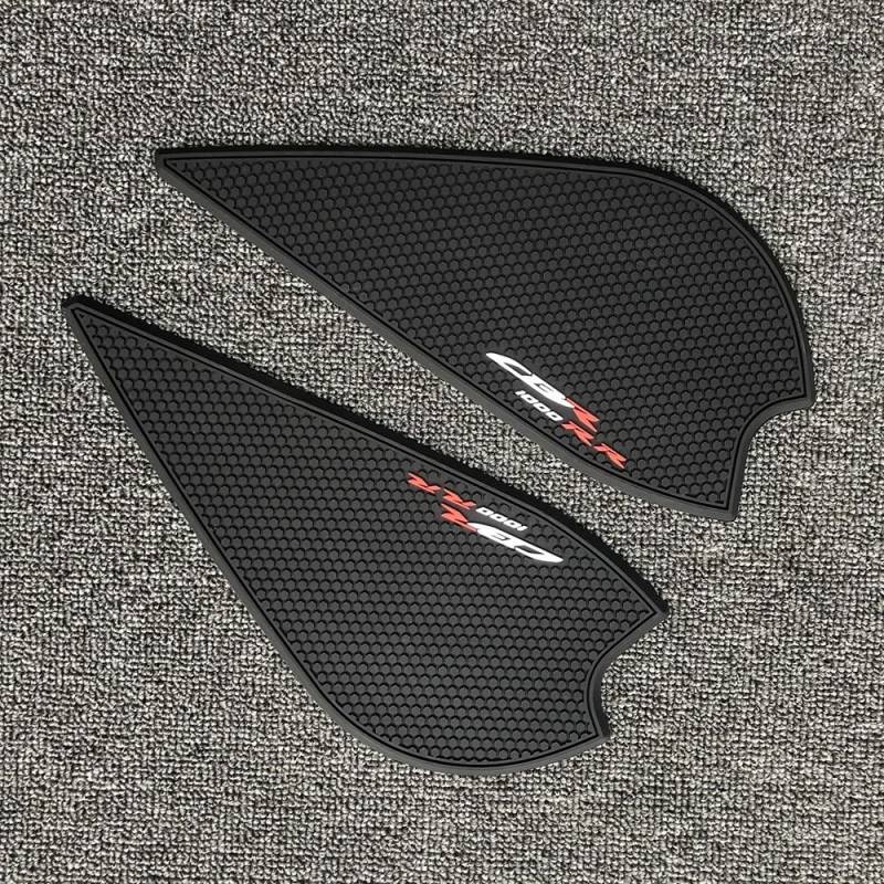 ECVHIPKLG Motorrad-Tankaufkleber Motorrad Seite Kraftstoff Tank Pad Kraftstoff Tank Pad Schutz Air Knie Grip Traktion Pad Für H&ONDA CBR1000RR R Fireblade SP(Black Side) von ECVHIPKLG