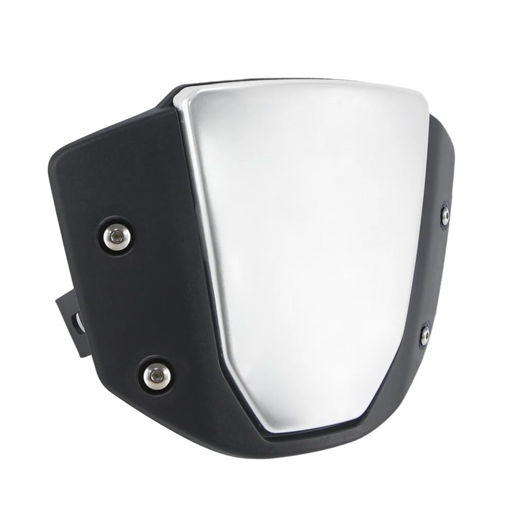 ECVHIPKLG Motorrad Windschild Für H&ONDA CB650R 2019-2023 Cb650r CB1000R 2018-2020 Motorrad Windschutzscheibe Windschutz Vorne Sport Windabweiser Schutz Abdeckung(Silver Black) von ECVHIPKLG