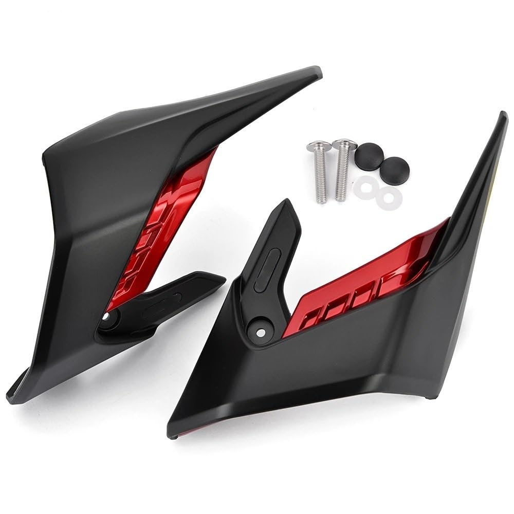 ECVHIPKLG Motorrad Winglet Für H&ONDA CB650R Frontverkleidung Aerodynamische Winglets Seitenspoiler Dekorativer Flügelsatz Aufkleber 2019 2020 2021 2022 2023(8) von ECVHIPKLG