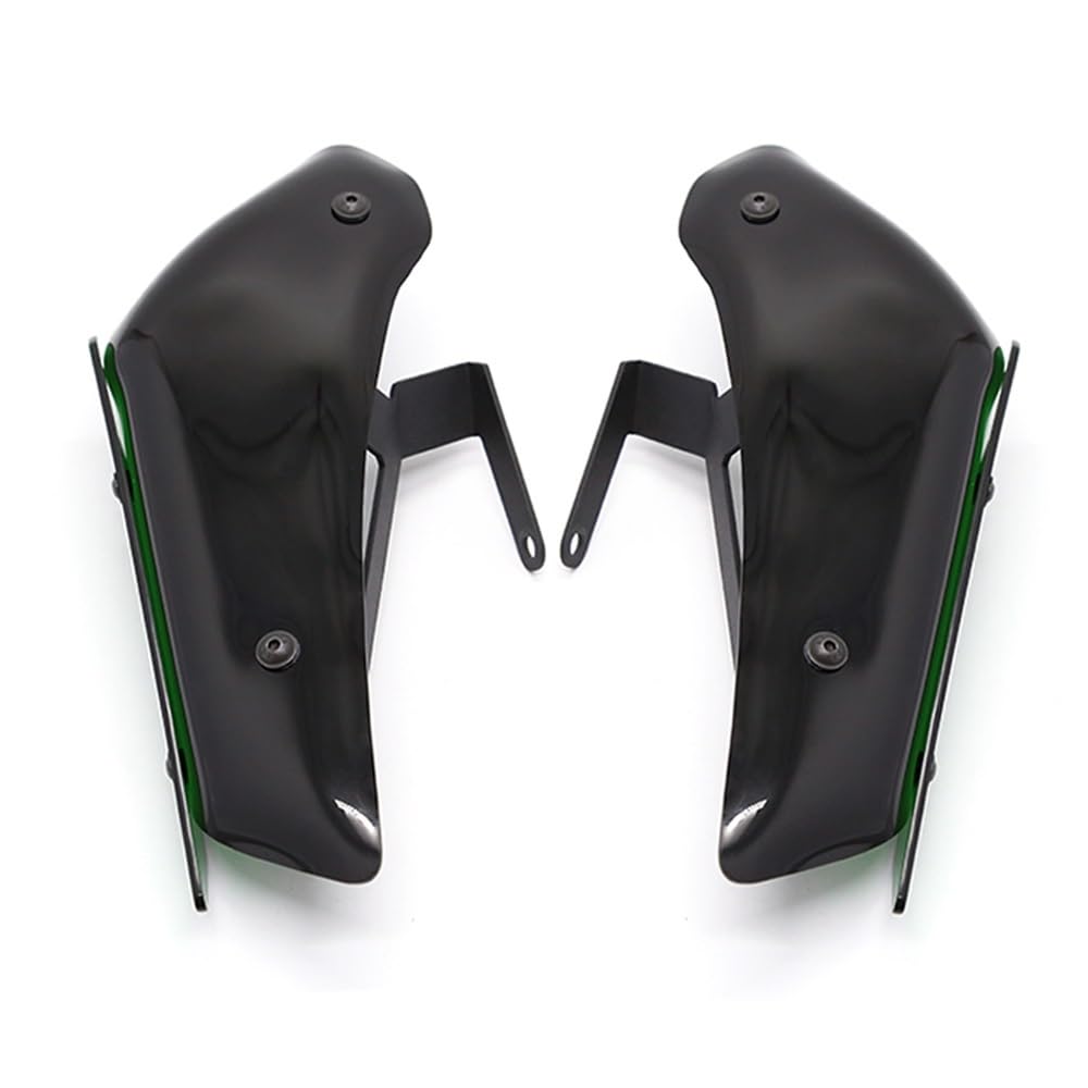 ECVHIPKLG Motorrad Winglet Für Kawasaki Ninja 400 ABTRIEB Spoiler Aerodynamische Flügel Kit Feste Winglet Verkleidung Flügel Motorrad Zubehör Ninja400(Green) von ECVHIPKLG