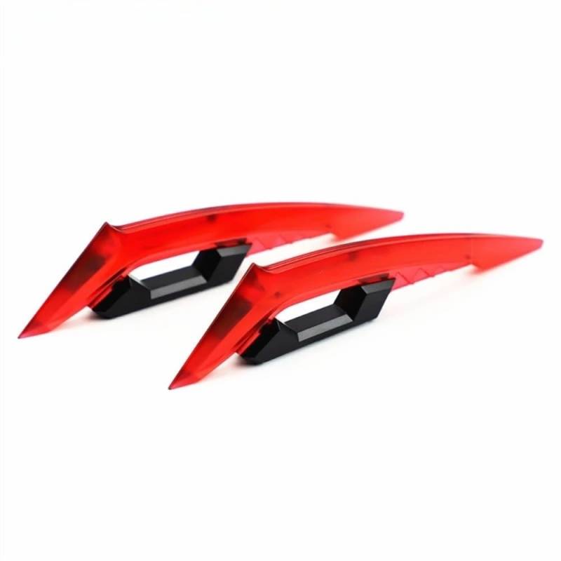 ECVHIPKLG Motorrad Winglet Motorrad-Winglets, Motorrad-Vorderseitenspoiler, Aerodynamischer Flügelsatz, Motorrad-Fester Windflügel(8) von ECVHIPKLG