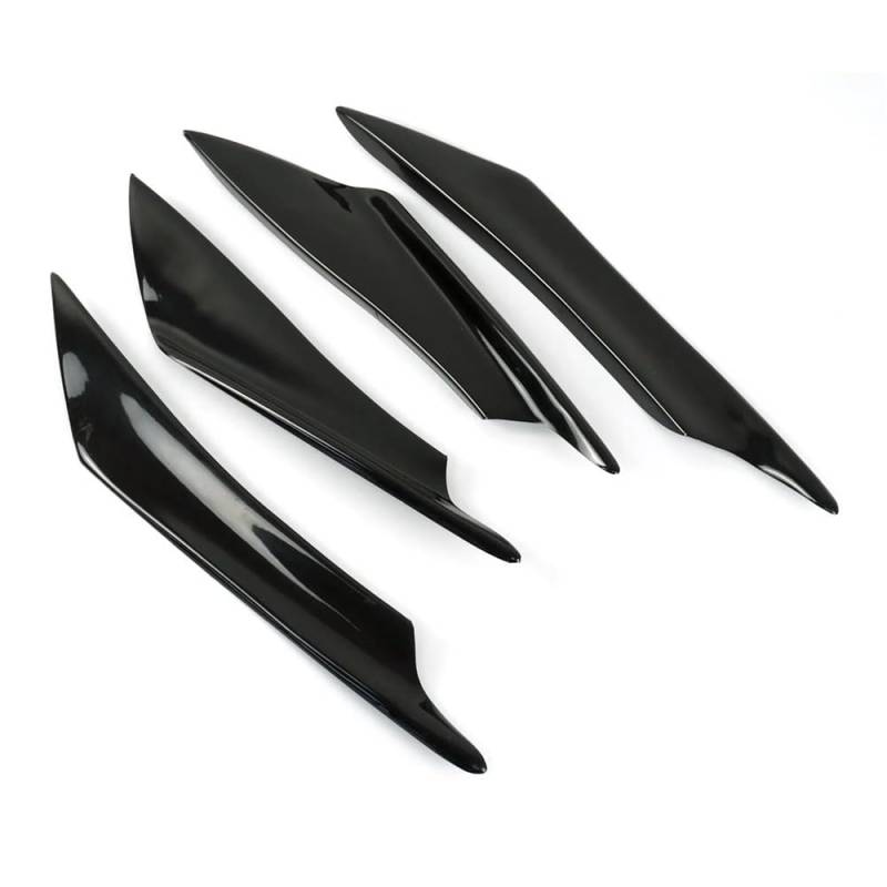 ECVHIPKLG Motorrad Winglet Spoiler Universal Motorrad Winglet Front Flügel Air Deflect Kit Für Y&AMAHA R3 Für Suzuki Für Kawasaki Für H&ONDA H2 Roller(3) von ECVHIPKLG