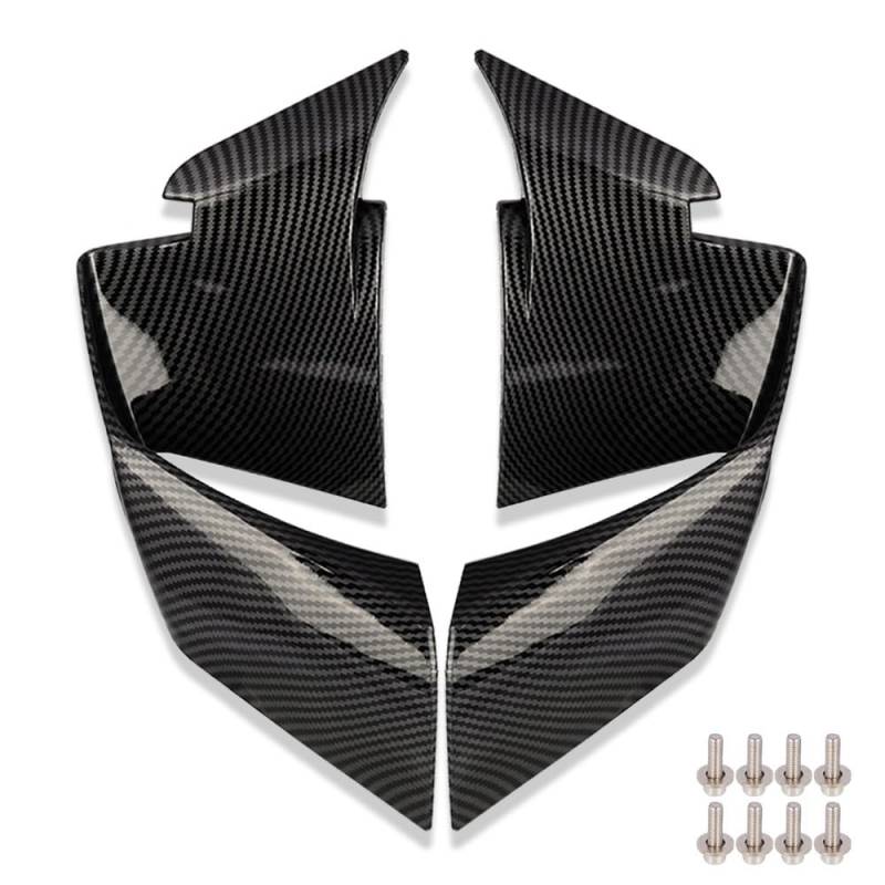 ECVHIPKLG Motorrad Winglet Winglet Für B&MW S1000rr S1000 RR M1000rr 2019-2022 2023 Motorräder Aerodynamische Flügel Kit Spoiler Zubehör(1) von ECVHIPKLG