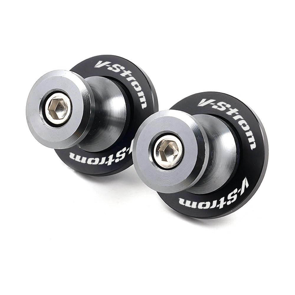 ECVHIPKLG Schwingenadapter Ständer Motorrad Zubehör CNC Aluminium 8mm Schwinge Spule Slider Stand Schrauben Für Suzuki VStrom 250 650 1000 1050 XT DL(8MM 46) von ECVHIPKLG