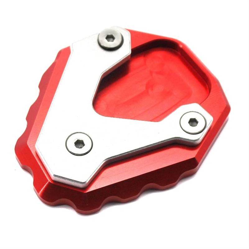 ECVHIPKLG Stand Pad Extension Für H&ONDA CB500X 2019 2020 2021 CB 500X CB500 X Motorrad Ständer Fuß Seite Stehen Verlängerung Pad Unterstützung Platte Vergrößern(Red 33) von ECVHIPKLG