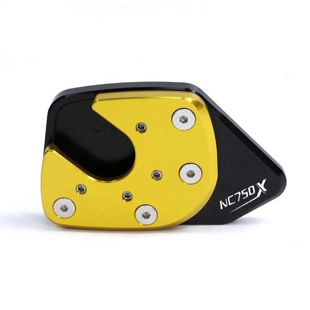 ECVHIPKLG Stand Pad Extension Für H&ONDA NC750X NC 750X NC750 X NC700X 2014-2023 Motorrad Ständer Fuß Seite Stehen Verlängerung Enlarger Pad Unterstützung Platte(7) von ECVHIPKLG