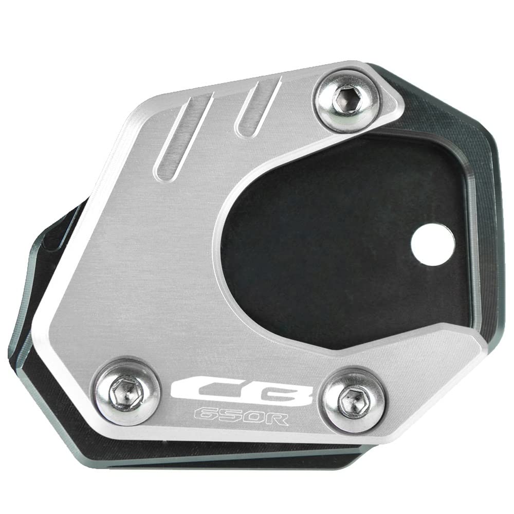 ECVHIPKLG Stand Pad Extension Motorrad Seite Stehen Vergrößern Platte Ständer Verlängerung FÜR H&ONDA CB 650R 650 R CB650R Neo Sports Cafe 2019-2020 2021 2022(1) von ECVHIPKLG