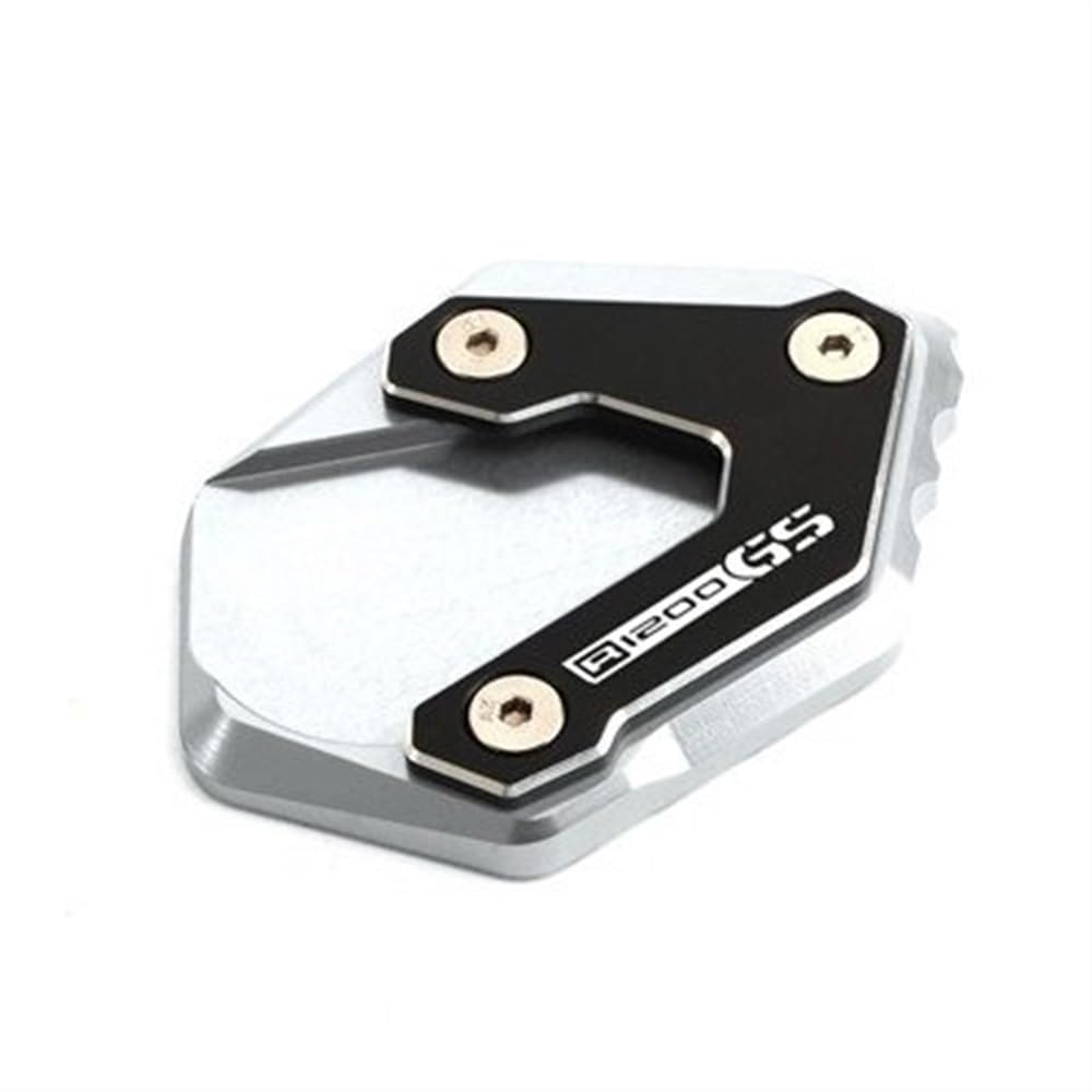 ECVHIPKLG Stand Pad Extension Motorrad Seitenständer Verlängerung Kickstand Vergrößern Pad Für B&MW F750GS 750 R1200GS LC R1250GS 1250 GSA(R1200GS-8) von ECVHIPKLG