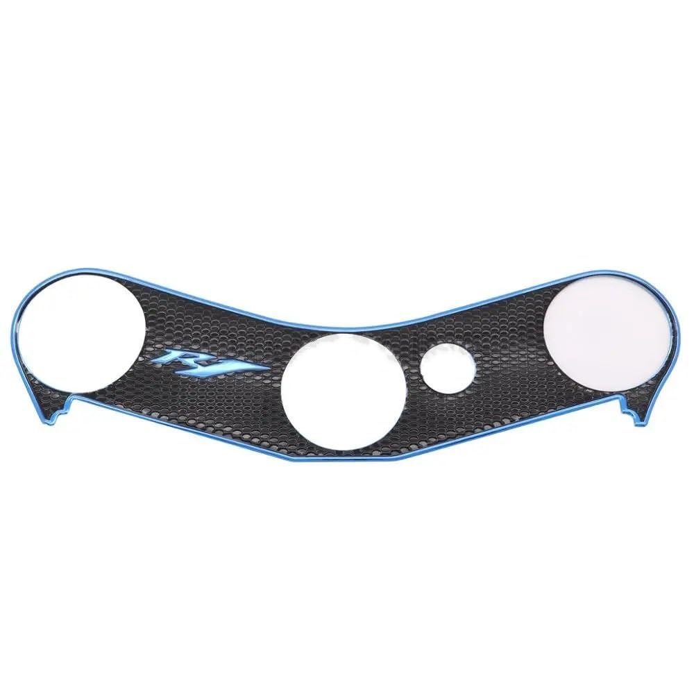 ECVHIPKLG Tankaufkleber Pad Für YZF-R1 YZFR1 2002 2003 2004 2005 2006 2007 2008 Motorrad Aufkleber Pad Triple Tree Top Clamp Oberen Front End Aufkleber(Blue) von ECVHIPKLG