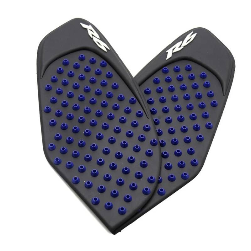 ECVHIPKLG Tankaufkleber Pad Für YZFR6 YZF-R6 2006-2016 Motorrad-Seiten-Kraftstofftank-Pads Protektoraufkleber Kniegriff Traktionspad(Blue) von ECVHIPKLG