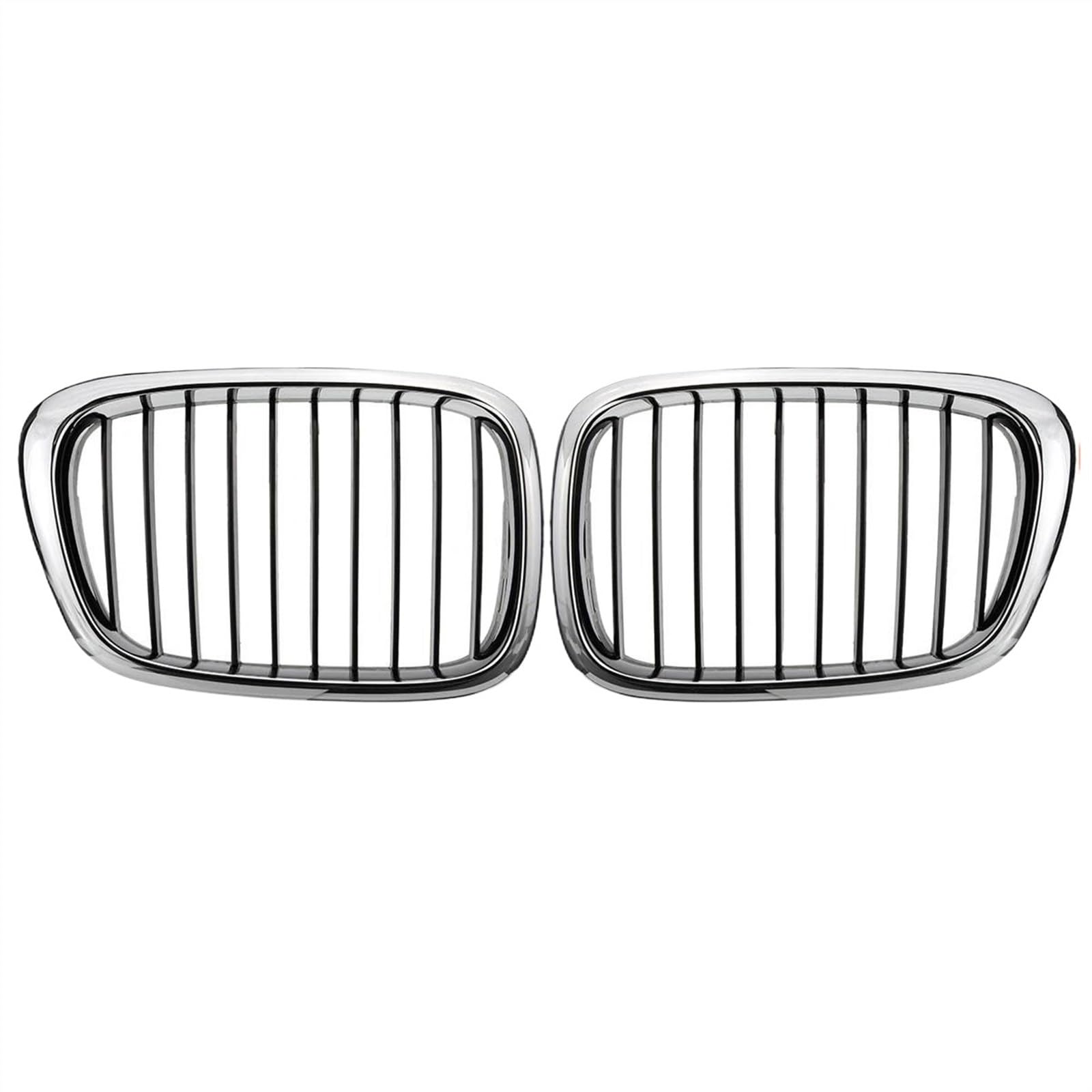 Auto Frontgrill Für B&MW E39 M5 5er-Reihe 525i 528i 530i 1997 1998-2004 Auto-Frontstoßstange Nierengrill Chrom-Renngrill Frontstoßstangen-Kühlergrill von ECZDDEFS