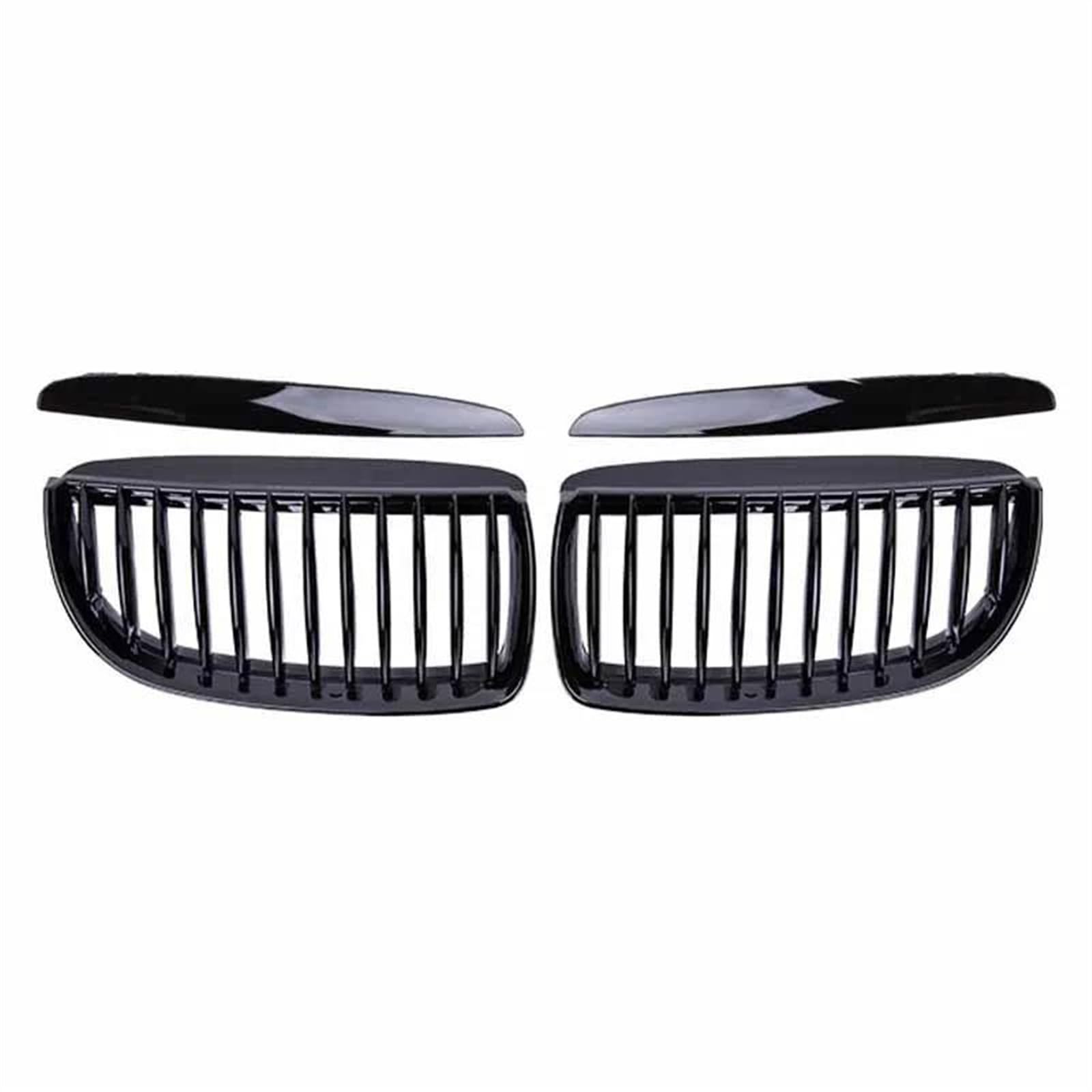 Auto Frontgrill Für B&MW E90 E91 3er-Reihe 323I 328I 335I 330I 325I 2005-2008 Auto-Frontstoßstangengitter Renngitter Schwarz Glänzend Frontstoßstangen-Kühlergrill von ECZDDEFS