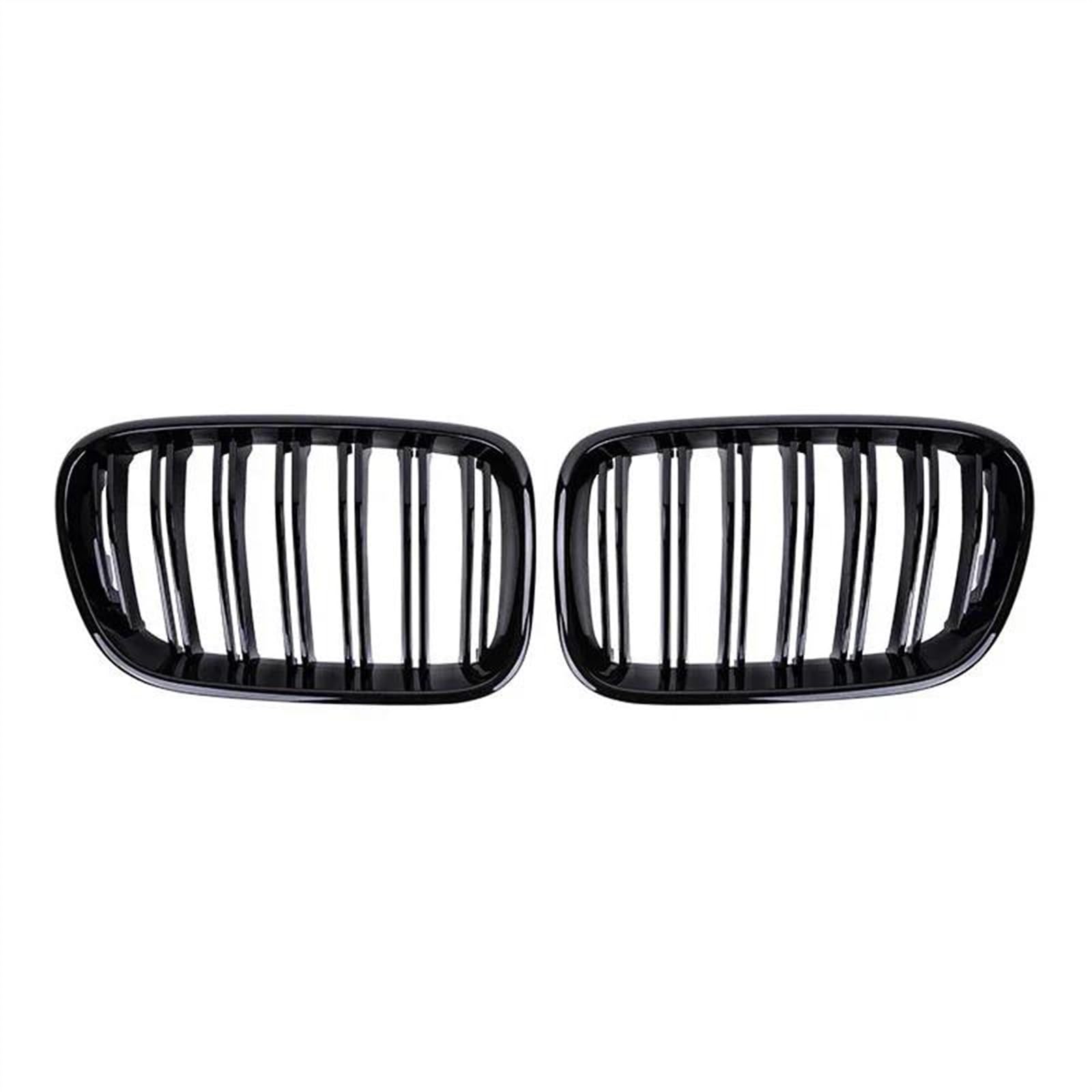 Auto Frontgrill Für B&MW X3 F25 2011 2012 2013 Auto-Frontstoßstangengitter Nierengitter Renngitter Schwarz Glänzend Zubehör 2-tlg. Frontstoßstangen-Kühlergrill(Gloss Black) von ECZDDEFS