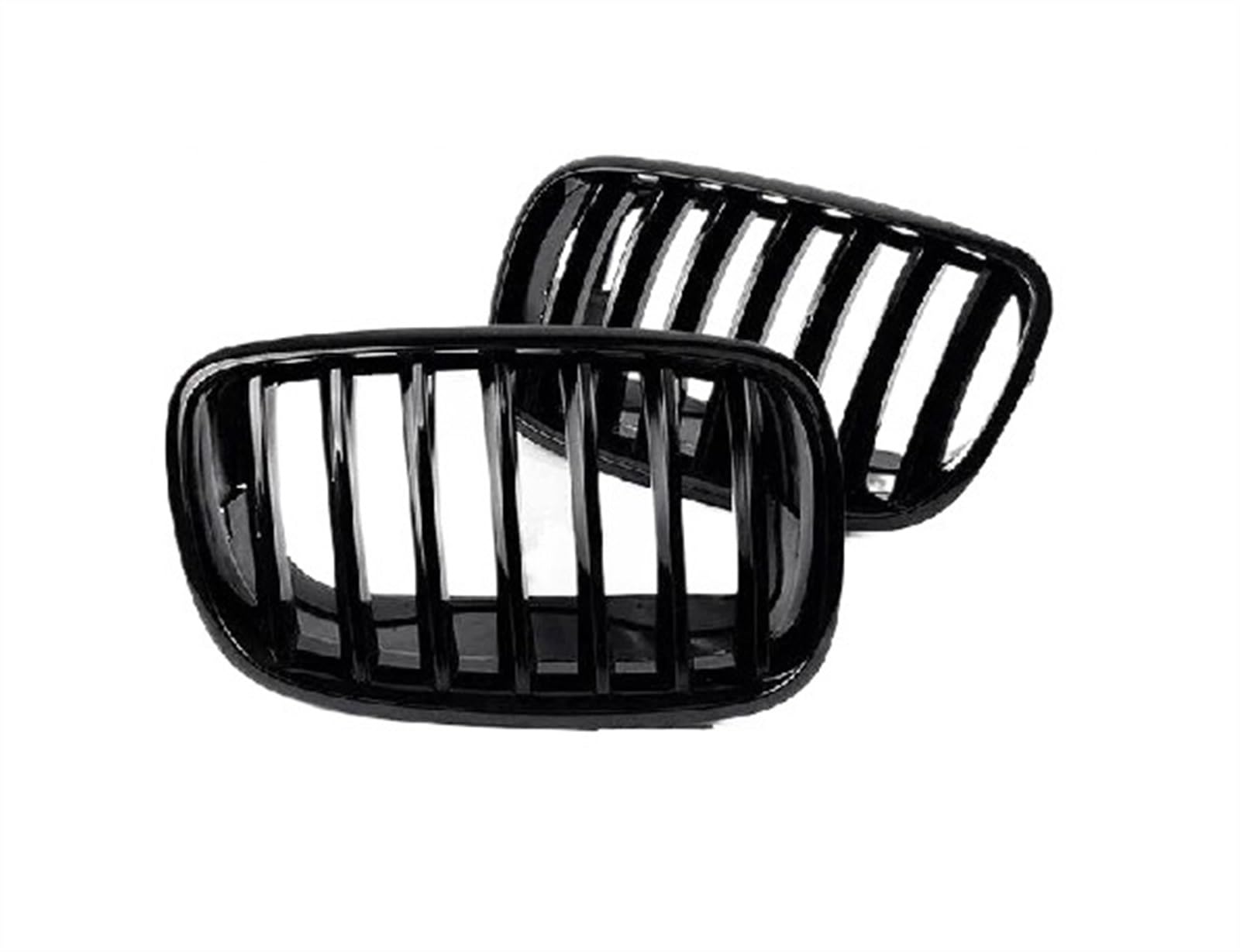 Auto Frontgrill Kühlergrill Für Die Vordere Stoßstange Nieren-Renngrill Schwarz Glänzend 51137307599 51137307600 Für B&MW X5 E70 X6 E71 2007–2014 Frontstoßstangen-Kühlergrill von ECZDDEFS