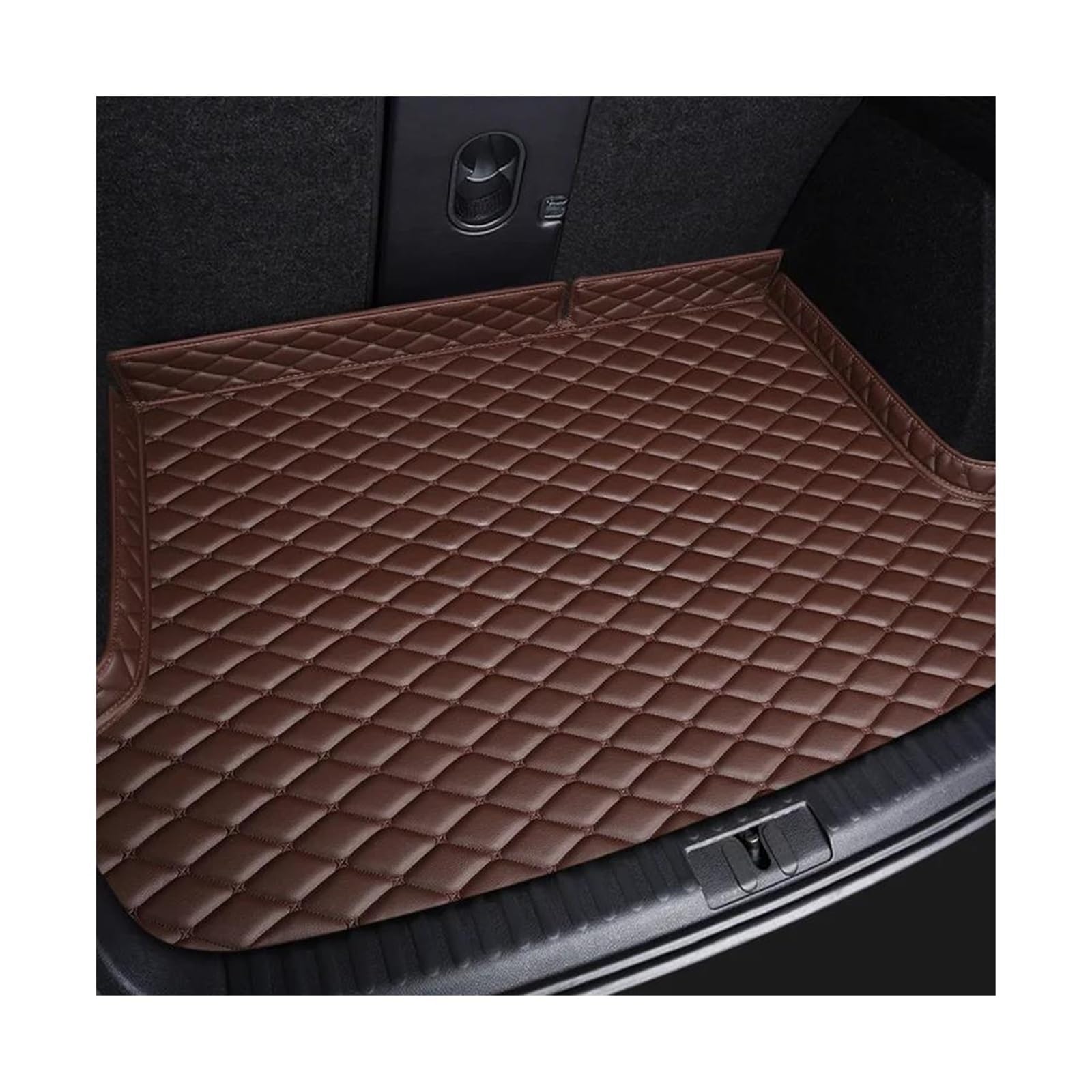 Kofferraummatten Autoteppich-Innenausstattungsdetails Zubehör Für B&MW F01 7er E65 E66 E68 F02 G11 G12 Maßgefertigte Kofferraummatte Kofferraum Schutzmatte(Coffee) von ECZDDEFS