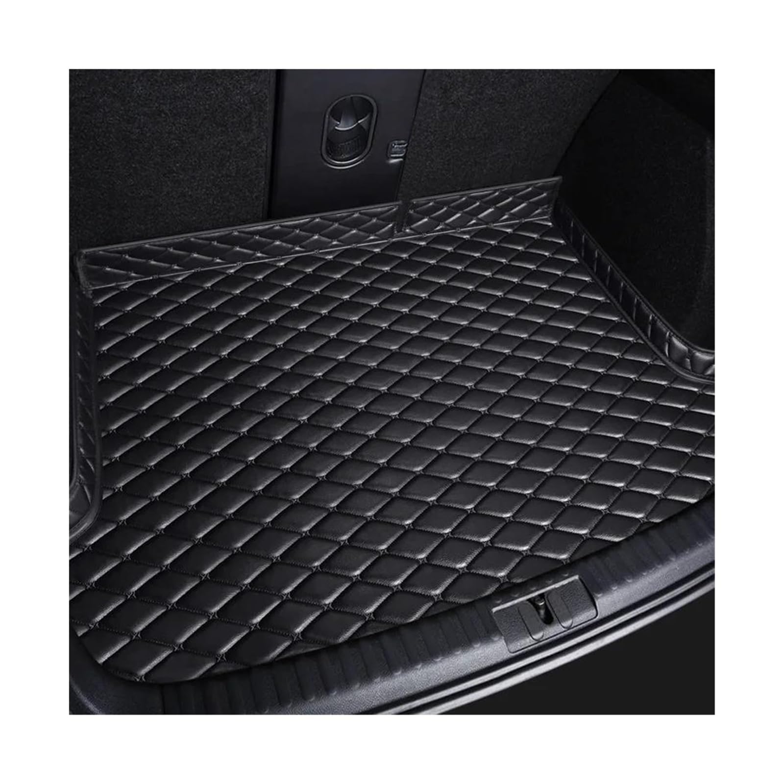 Kofferraummatten Autoteppich-Innenausstattungsdetails Zubehör Für B&MW F01 7er E65 E66 E68 F02 G11 G12 Maßgefertigte Kofferraummatte Kofferraum Schutzmatte(Schwarz) von ECZDDEFS