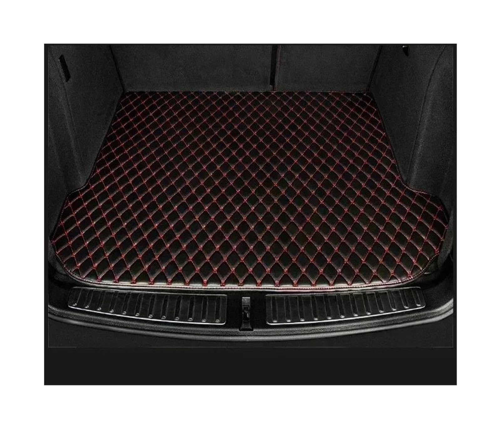 Kofferraummatten Für Mazda CX-5 CX5 CX 5 2013 2014 2015 2016 Kofferraummatten Laderaumwanne Autoteppiche Innenausstattung Schutzzubehör Kofferraum Schutzmatte(Black with Red) von ECZDDEFS