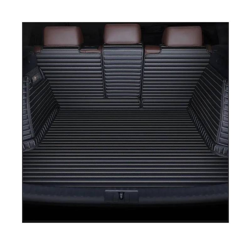 Kofferraummatten Für Mercedes Für Benz GLE W166 W167 GLE Coupe C292 C167 Maßgefertigte Kofferraummatte Innenausstattung Zubehör Kofferraum Schutzmatte(Black beige set) von ECZDDEFS