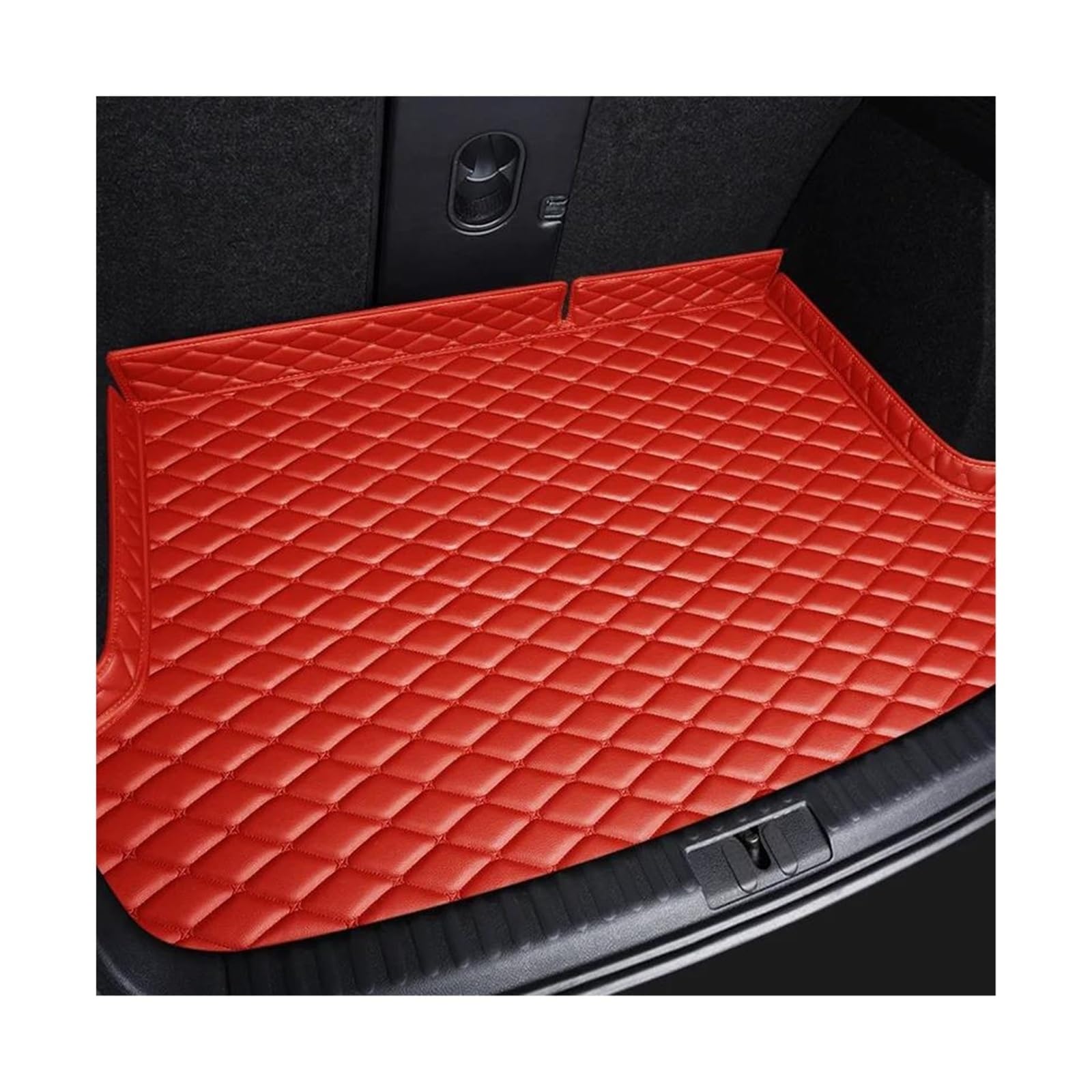 Kofferraummatten Kofferraummatte Kofferraumschutz Laderaumwanne Autoteppich Innenausstattung, Zubehör Für B&MW F12 6er-Reihe F06 E63 G32 GT Kofferraum Schutzmatte(Rot) von ECZDDEFS