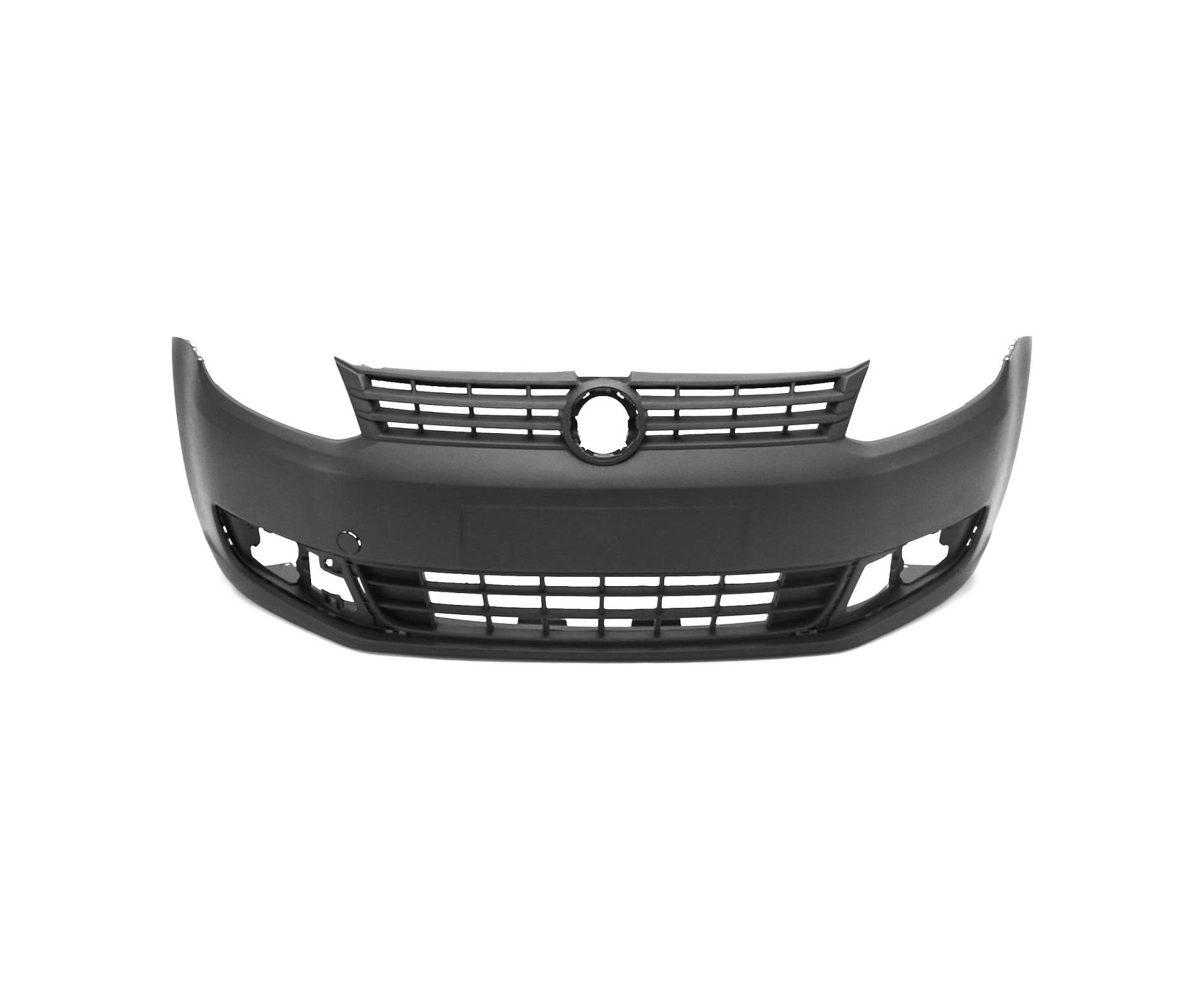 EDA PREMIUM auto Frontstoßstange Schwarz 2K5 807 217 9B9 passend für VW CADDY 2010-2015 Schwarz, TÜV von EDA PREMIUM