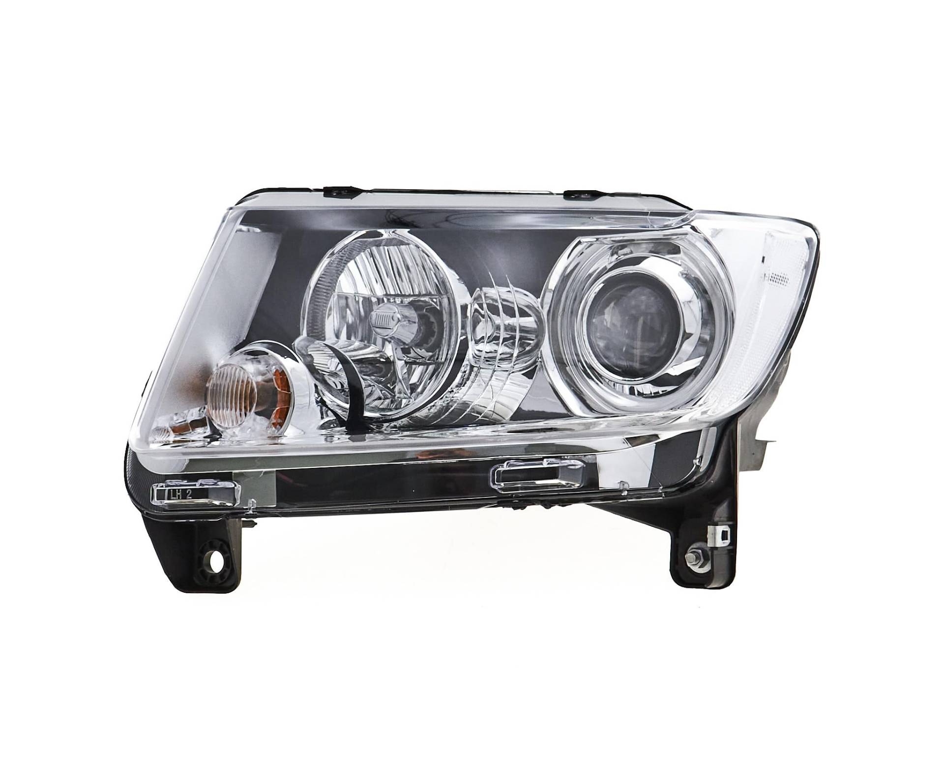 EDA PREMIUM auto Scheinwerfer, Frontscheinwerfer Links 5272919AA passend für JEEP COMPASS 2011-2013 mit Stellmotor für Leuchtweiteregulierung, Led von EDA PREMIUM