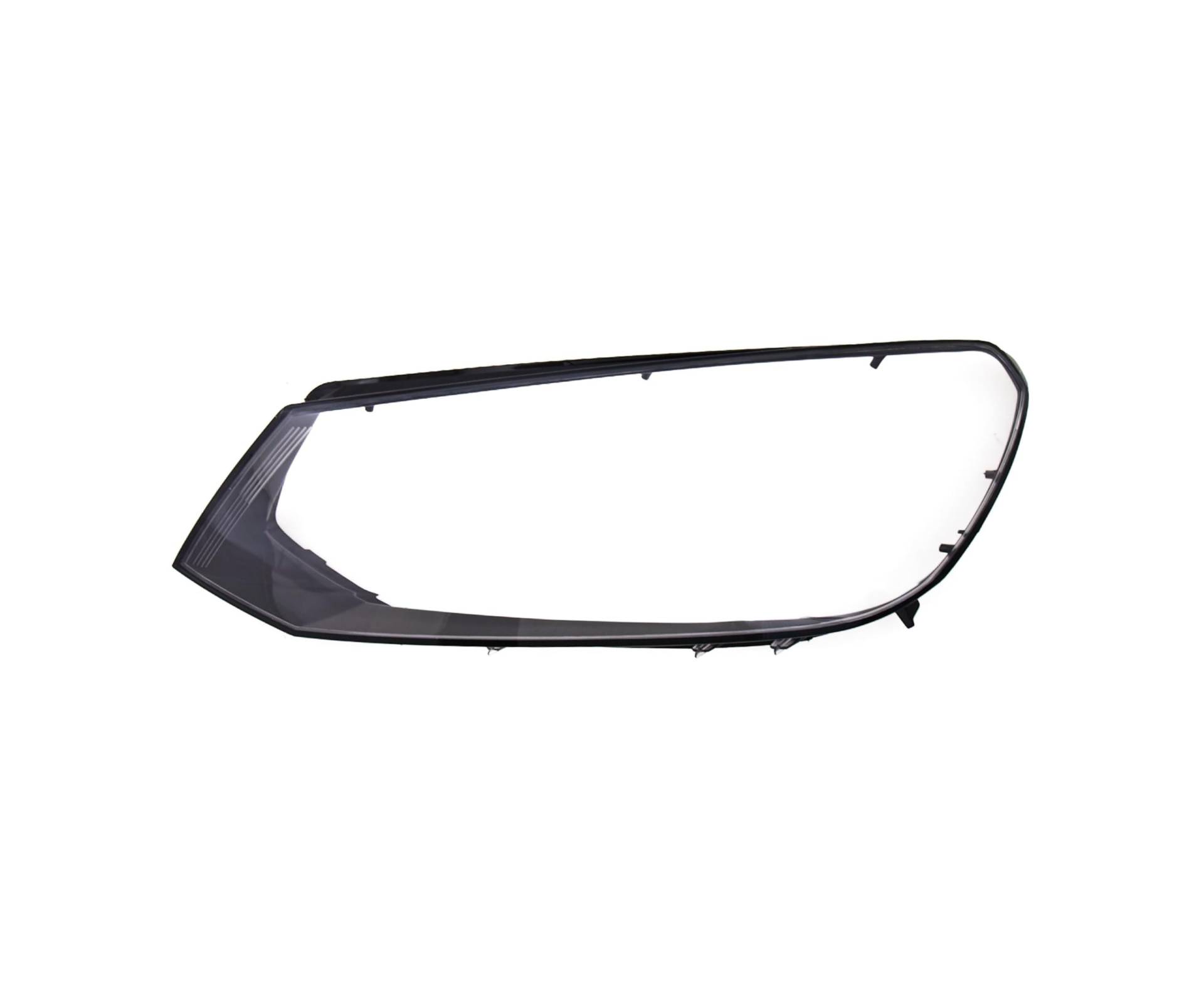 EDA PREMIUM auto Scheinwerfer, Glas, Linse, Abdeckung Links Schwarz, Transparent passend für VW TOUAREG 7P5 2010-2014 Schwarz, Transparent von EDA PREMIUM