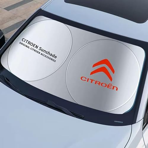 Sonnenschutz Auto Frontscheibe für Citroen C3 Aircross 2021-2023, Faltbar Sonnenschirm Sonnenblende für Windschutzscheibe UV Schutz Frontscheibenabdeckung Auto Zubehör von EDOTJD