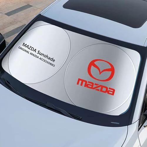 Sonnenschutz Auto Frontscheibe für Mazda 6 2012-2017, Faltbar Sonnenschirm Sonnenblende für Windschutzscheibe UV Schutz Frontscheibenabdeckung Auto Zubehör von EDOTJD