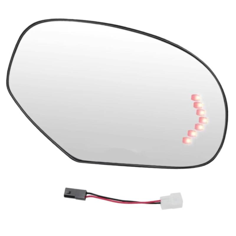 Kompatibel Mit Chevrolet Für Tahoe 2007–2013, Beheiztes Seitliches Rückspiegelglas Mit Blinker, OEM: GM1324138, GM1325138(Right Passenger Side) von EDPOAQC