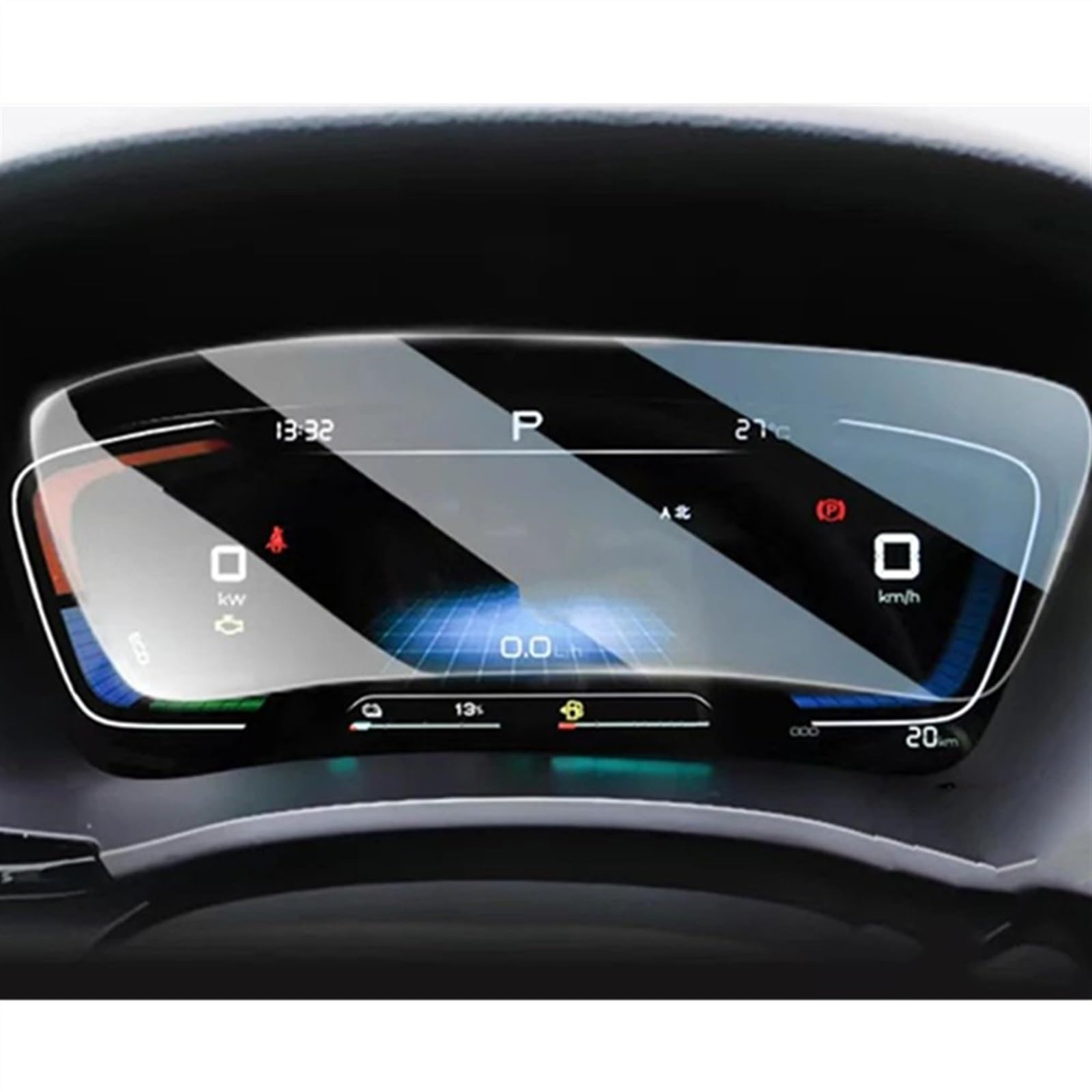 EDSXWUN Auto Navigation Protector Kompatibel Mit BYD Für Song Plus EV 2022 Autoinnenraum Mittelkonsole Transparente Displayschutzfolie Armaturenbrett Monitor Schutzfolie(Dashboard) von EDSXWUN