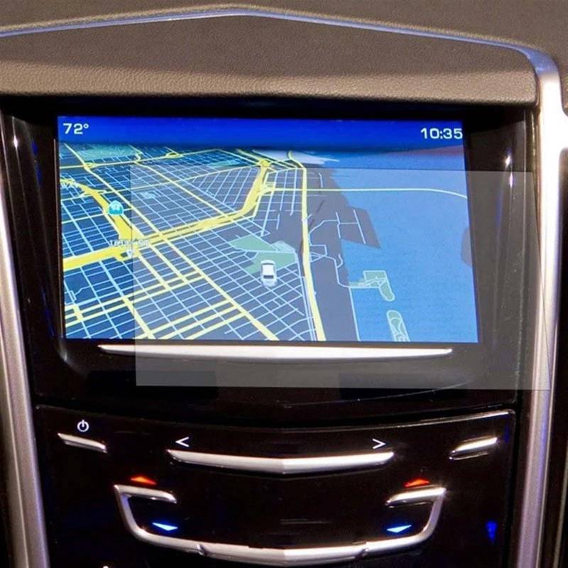 EDSXWUN Auto Navigation Protector Kompatibel Mit Cadillac Für ATS Für Queue 2014 2015 2016 2017 2018 2019 8 Zoll Autoinstrument Schutzfolie Armaturenbrett Schutzfolie von EDSXWUN