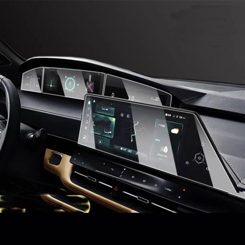 EDSXWUN Auto Navigation Protector Kompatibel Mit Changan Für Uni-k 2021 12,3 Zoll Autonavigationsschutzfolie Displayschutzfolie Aus Gehärtetem Glas Displayschutzfolie(Dashboard and GPS) von EDSXWUN