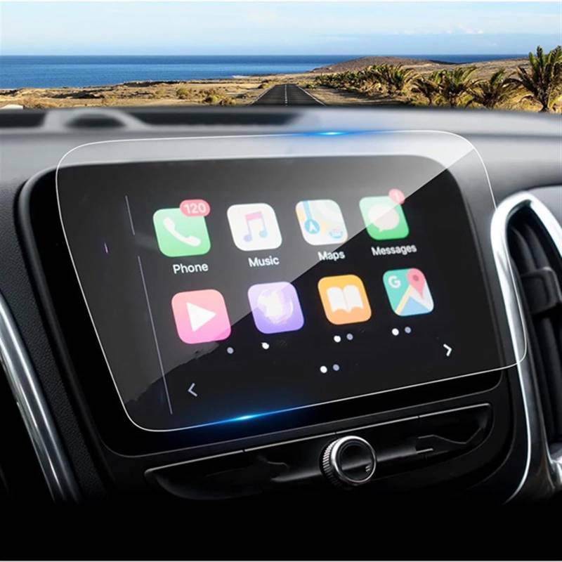 EDSXWUN Auto Navigation Protector Kompatibel Mit Chevrolet Für Equinox 2018 2019 8 Zoll Autoinstrument Transparente Schutzfolie Displayschutzfolie Aus Gehärtetem Glas von EDSXWUN