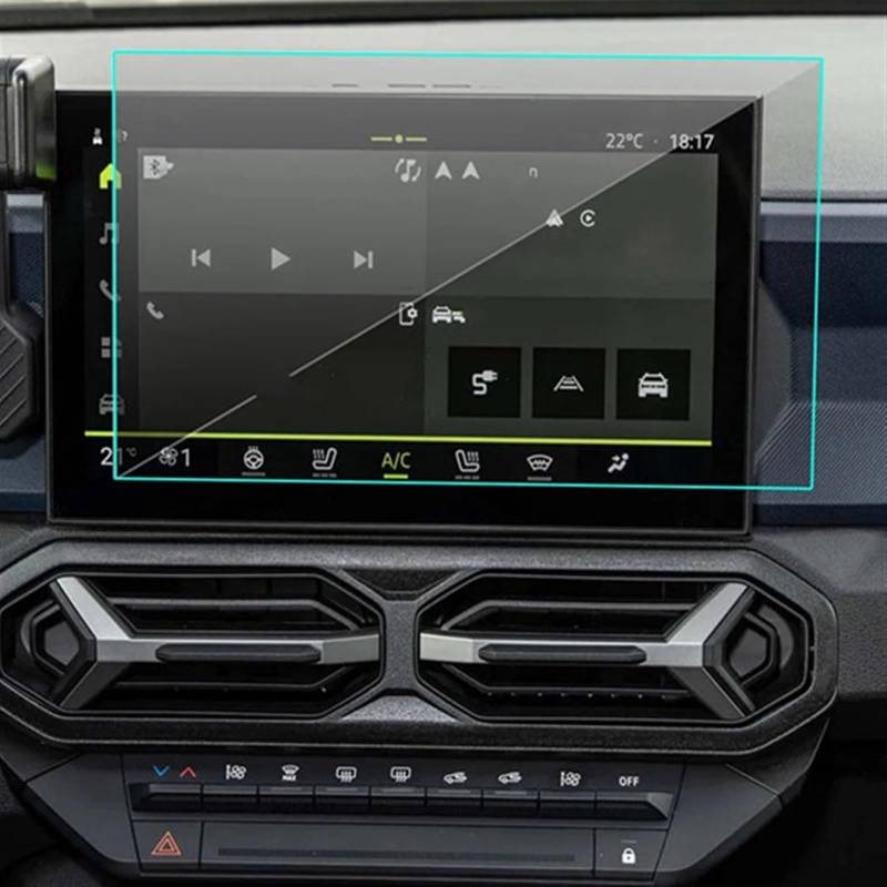 EDSXWUN Auto Navigation Protector Kompatibel Mit Dacia Für Duster Für Spring 2024 10,1 Zoll Autoinstrument Schutzfolie Autonavigationsbildschirm Schutzfolie Aufkleber von EDSXWUN