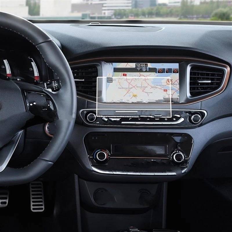 EDSXWUN Auto Navigation Protector Kompatibel Mit Hyundai Für Ioniq 2017 2018 2019 Autoinnenraum Mittelkonsole Transparente Displayschutzfolie Armaturenbrett-Schutzfolie von EDSXWUN