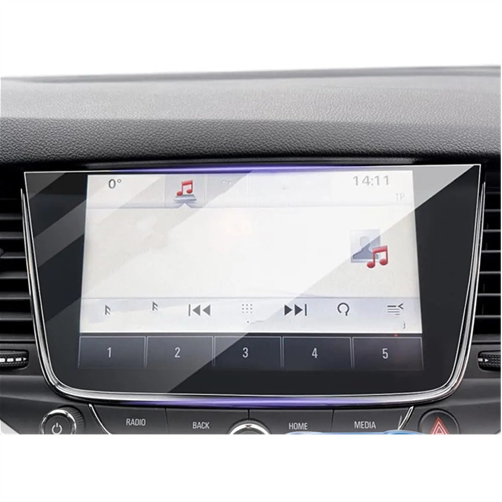 EDSXWUN Auto Navigation Protector Kompatibel Mit Opel Für Astra K 2016 2017 2018 2019 2020 Auto Instrument Transparent Schutz Film Gehärtetem Glas Screen Schutz Film von EDSXWUN