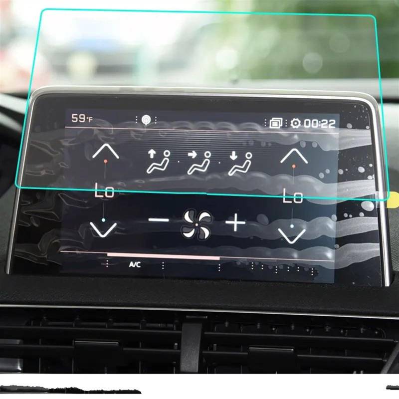 EDSXWUN Auto Navigation Protector Kompatibel Mit Peugeot Für 3008 5008 2017 2018 Auto-Innenraum-Armaturenbrett-Schutzfolie Displayschutzfolie Aus Gehärtetem Glas Autozubehör von EDSXWUN