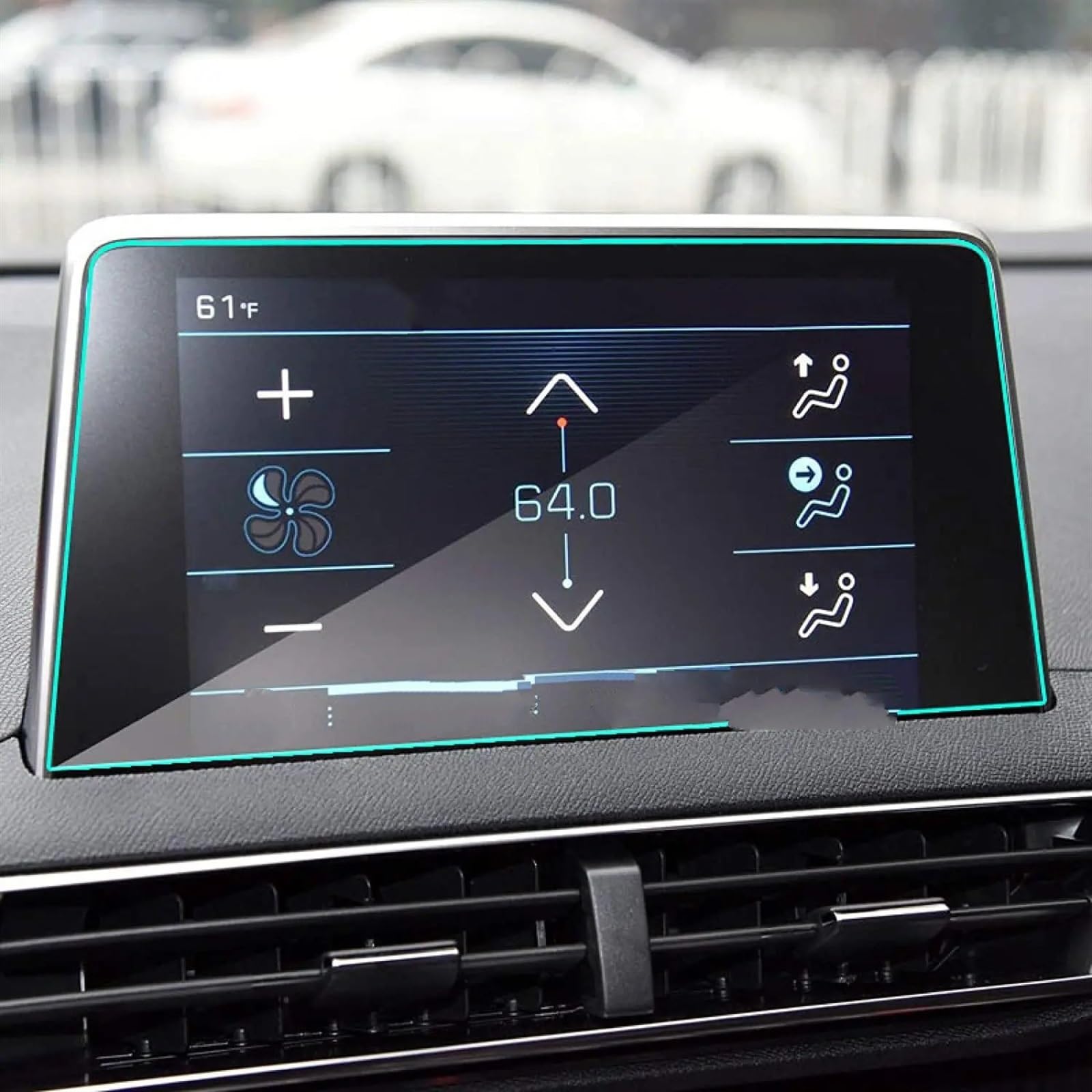 EDSXWUN Auto Navigation Protector Kompatibel Mit Peugeot Für 3008 5008 2017 2018 Navigationsdisplay Schutzfolie Center Control Schutzfolie Autozubehör von EDSXWUN