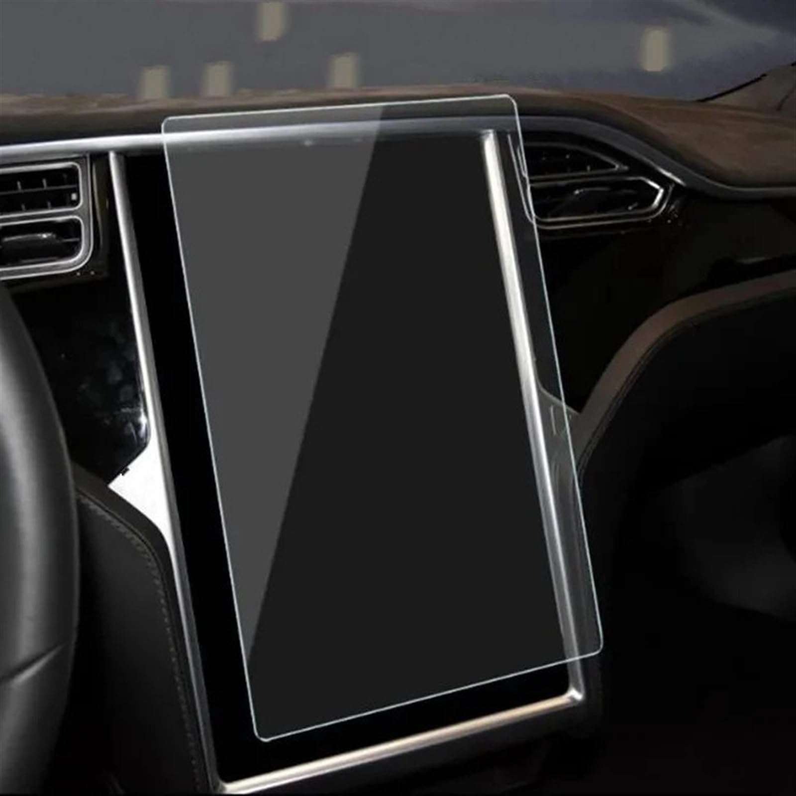 EDSXWUN Auto Navigation Protector Kompatibel Mit Tesla Für Model S 2014 2015 2016 2017 2018 2019 17 Zoll Displayschutzfolie Aus Gehärtetem Glas Auto-Innenraum-Schutzfolie von EDSXWUN