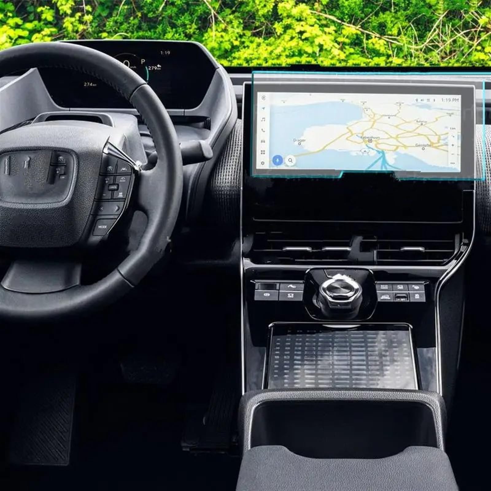 EDSXWUN Auto Navigation Protector Kompatibel Mit Toyota Für Bz4x 2022 12,3 Zoll Autonavigation Schutzfolie Panzerglas Schutzfolie Armaturenbrett Schutzfolie von EDSXWUN