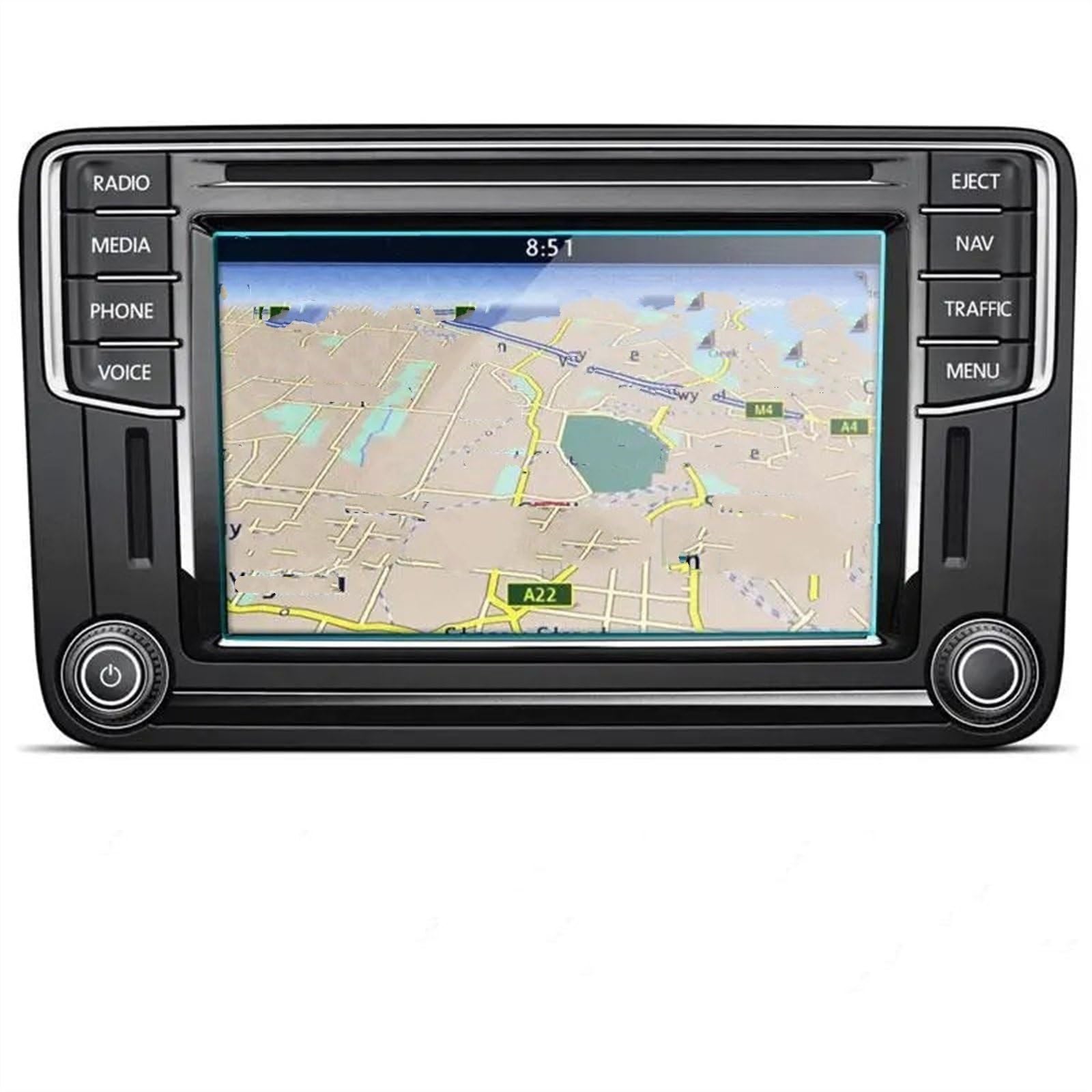 EDSXWUN Auto Navigation Protector Kompatibel Mit VW Für Amarok Core V6 2018 2019 2020 2021 2022 Auto Innen Armaturenbrett Schutzfolie Navigation Display Schutzfolie von EDSXWUN