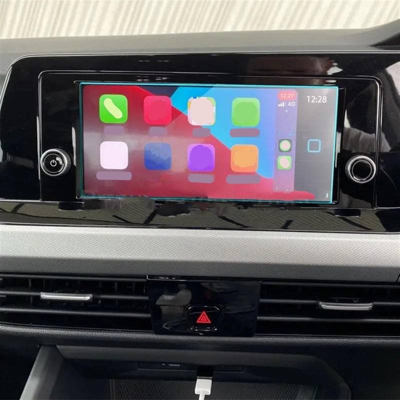 EDSXWUN Auto Navigation Protector Kompatibel Mit VW Für Golf Für Mk8 2021 Autonavigation Schutzfolie Aufkleber Autoinnenraum Schutzfolie Armaturenbrett Schutzfolie von EDSXWUN