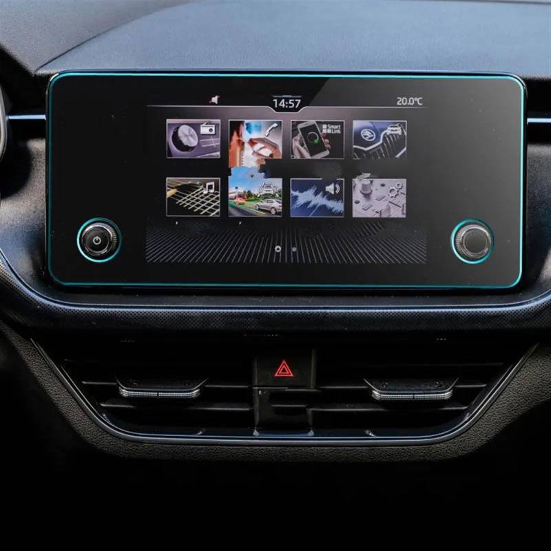 EDSXWUN Auto Navigation Protector Kompatibel Mit VW Für Polo 2020 Autonavigationsbildschirm-Schutzfolienaufkleber Autoinnenraum-Schutzfolie Autoinstrument-Schutzfolie von EDSXWUN