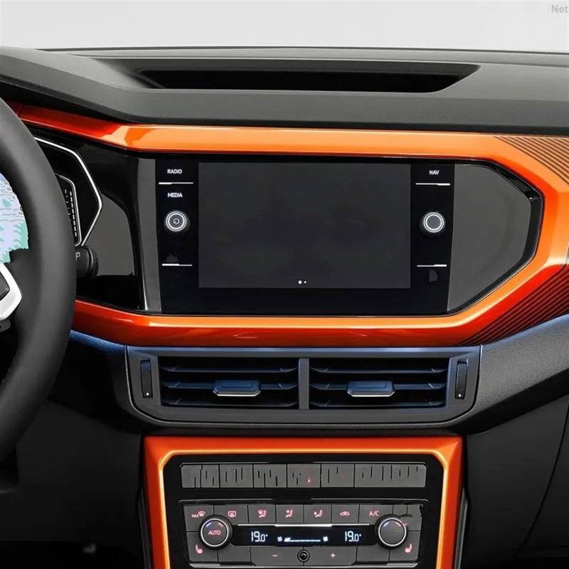 EDSXWUN Auto Navigation Protector Kompatibel Mit VW Für T-Cross 2019 2020 8 Zoll Autonavigation Schutzfolie Panzerglas Schutzfolie Armaturenbrett Schutzfolie von EDSXWUN